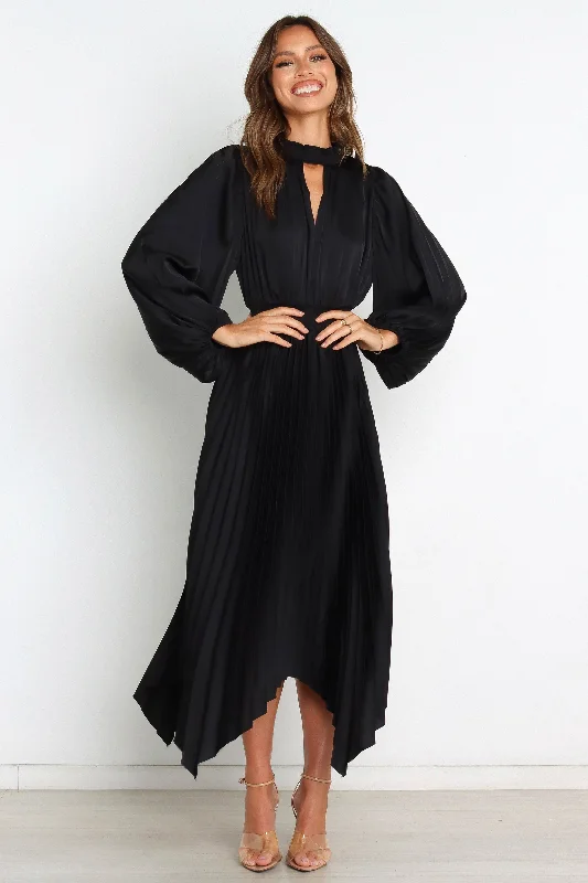 Maternity dress for a family photoshoot Eloise Dress - Black
