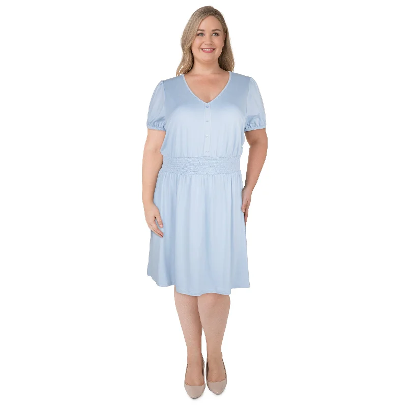 Maternity dress for a baby's first visit to the farm mySTYLE Women's Plus Smocked Waist Dress Maternity dress for a baby's first visit to the farm mySTYLE Women's Plus Smocked Waist Dress
