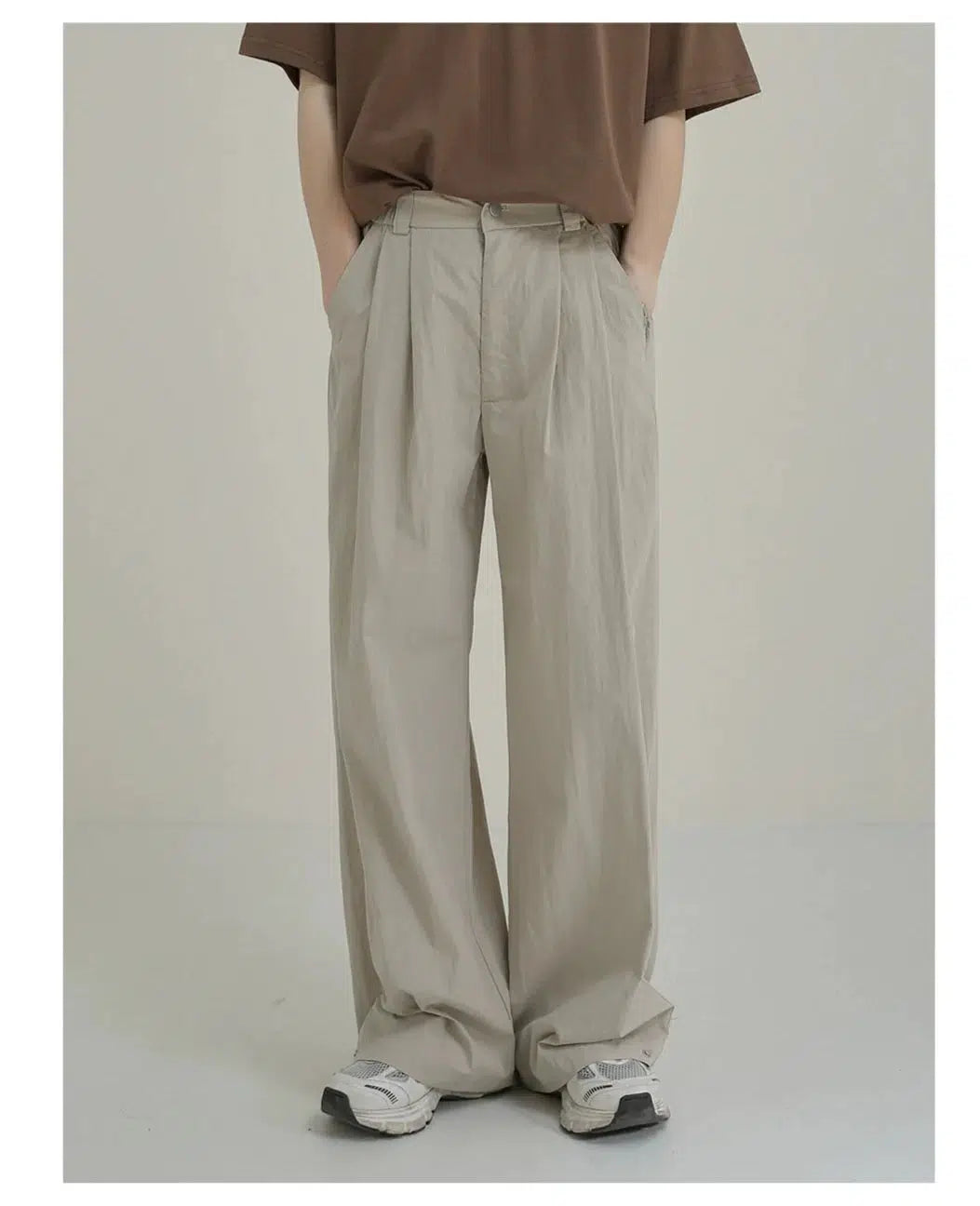 Comfort-Fit High-Waist Casual Pants