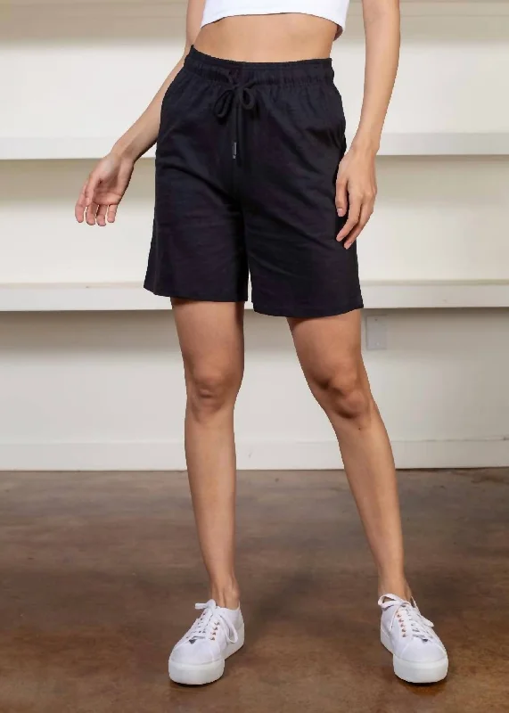 Fernandez Drawstring Short In Black