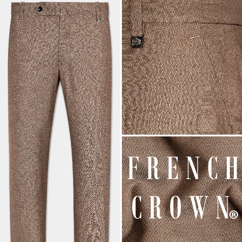 Hemp Brown Wool Rich Pant