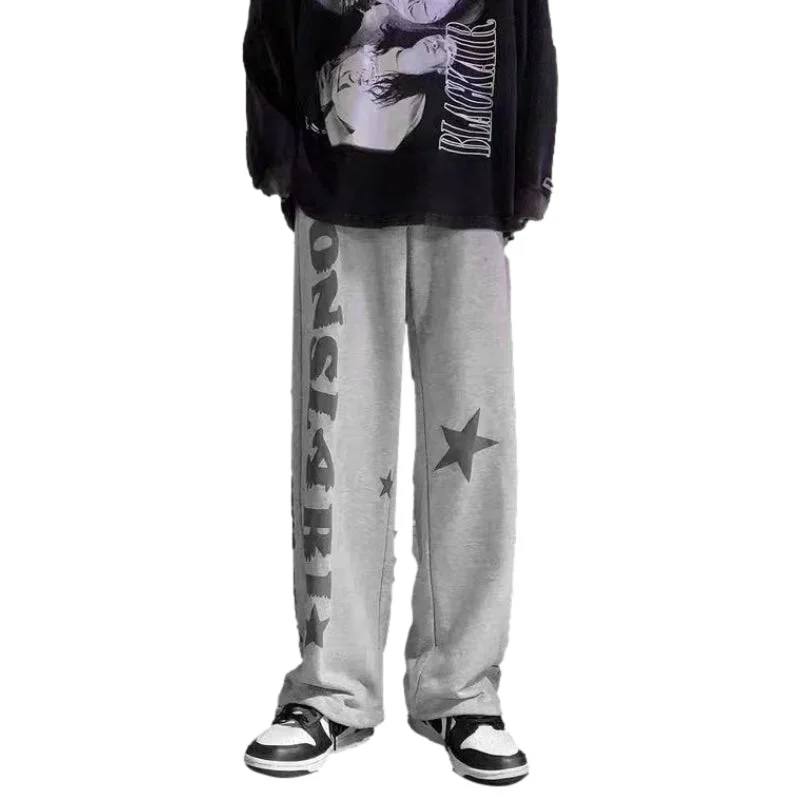 Letter Print Loose Sweatpants