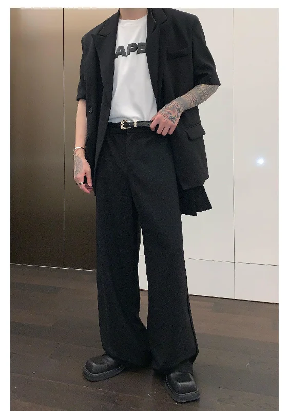 Wide Leg Suit Pants