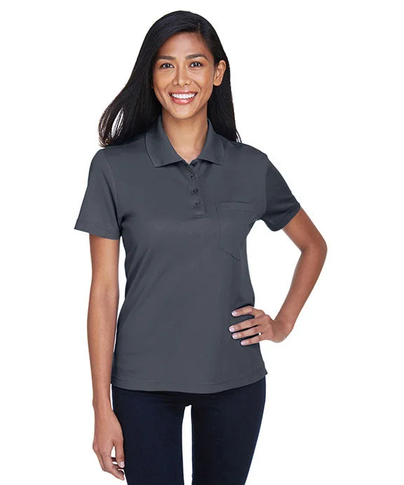 78181P - Core 365 Ladies Origin Performance Piqué Polo with Pocket | Carbon