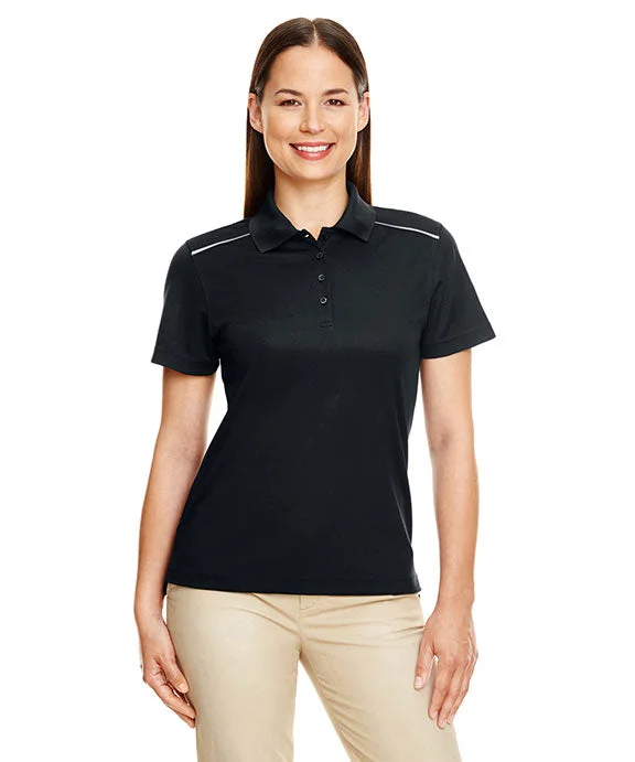 78181R - Core 365 Ladies Radiant Performance Piqué Polo Shirt | Black