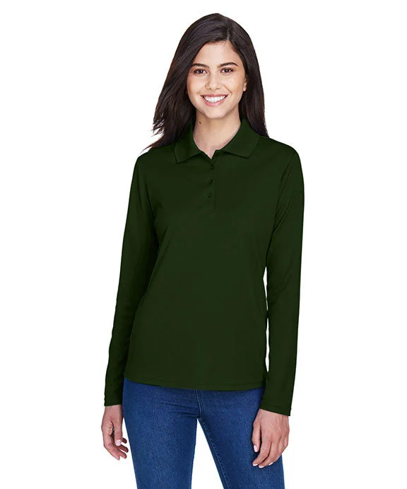 78192 - Core 365 Ladies Pinnacle Performance Long-Sleeve Piqué Polo Shirt | Forest