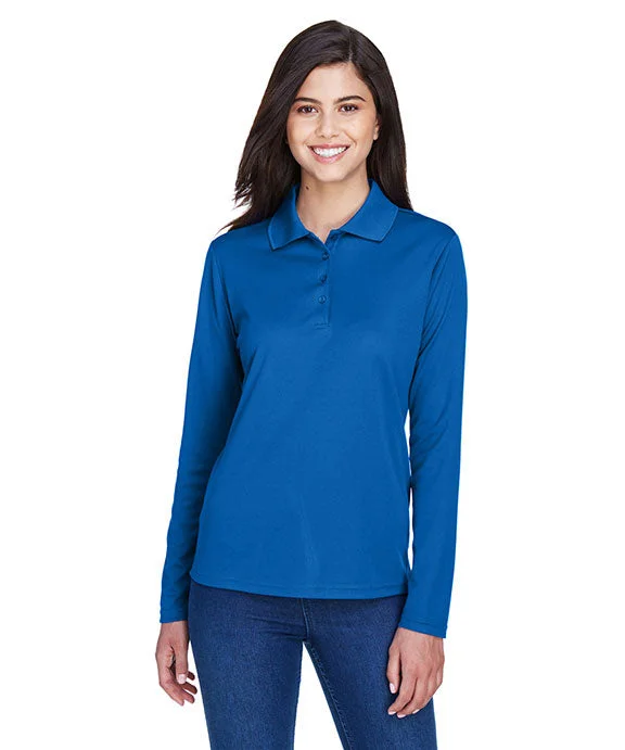 78192 - Core 365 Ladies Pinnacle Performance Long-Sleeve Piqué Polo Shirt | True Royal