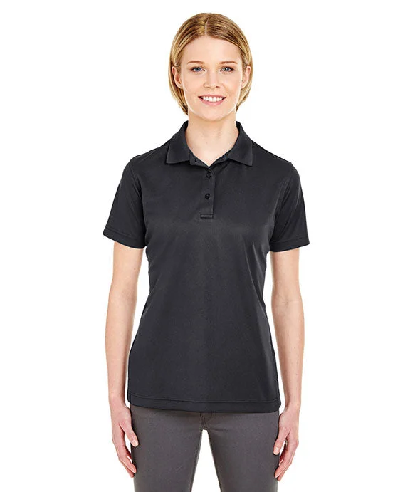 8210L - UltraClub Ladies Cool & Dry Mesh Piqué Polo Shirt | Black