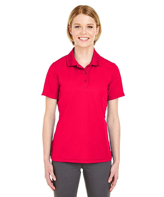 8210L - UltraClub Ladies Cool & Dry Mesh Piqué Polo Shirt | Red