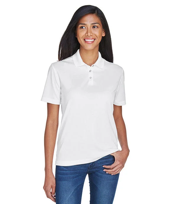 8404 - UltraClub Ladies Cool & Dry Sport Polo Shirt | White