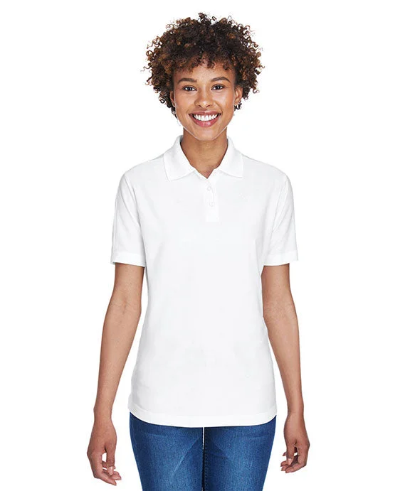 8414 - UltraClub Ladies Cool & Dry Elite Performance Polo Shirt | White