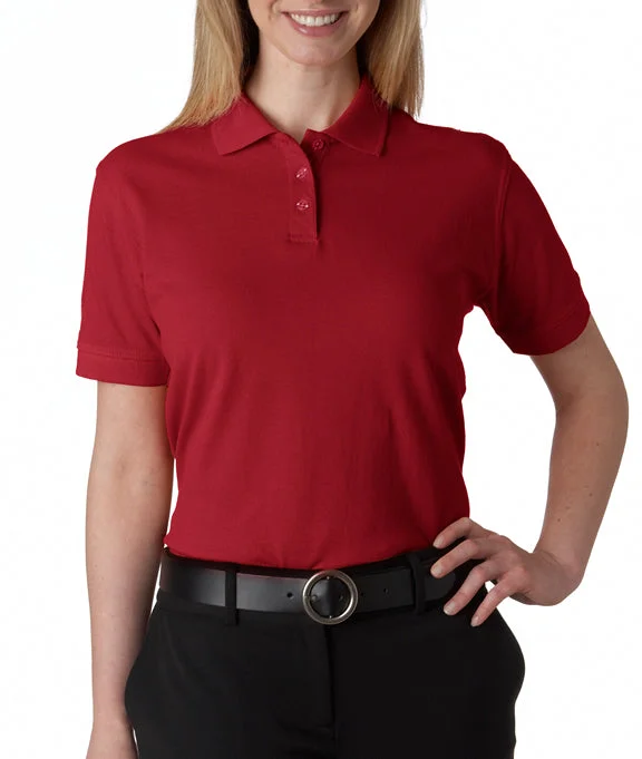 8530 - UltraClub Ladies Classic Piqué Polo Shirt | Cardinal