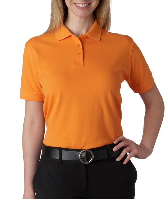 8530 - UltraClub Ladies Classic Piqué Polo Shirt | Tangerine