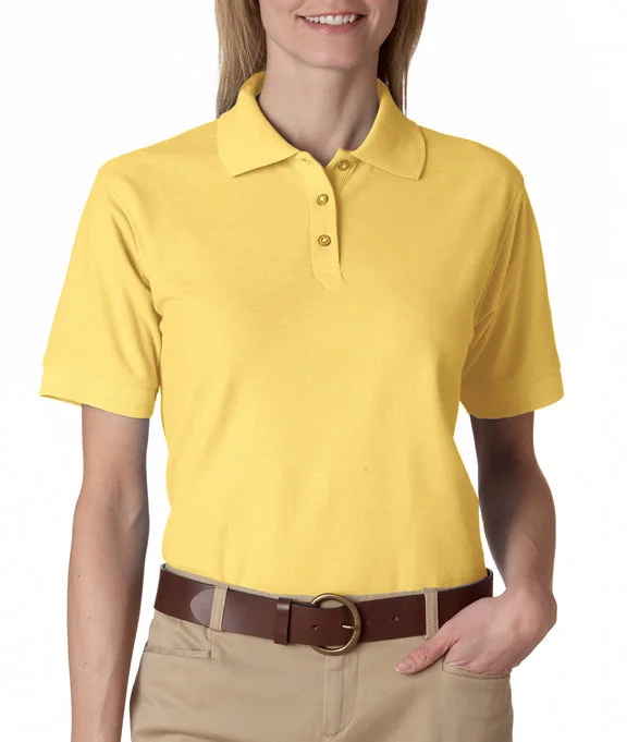 8541 - UltraClub Ladies Whisper Piqué Polo Shirt | Yellow