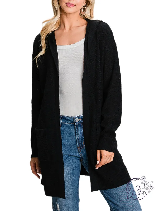 Curvy Something Special Hooded Cardigan