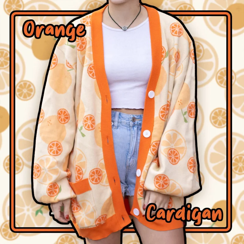 Orange Cardigan