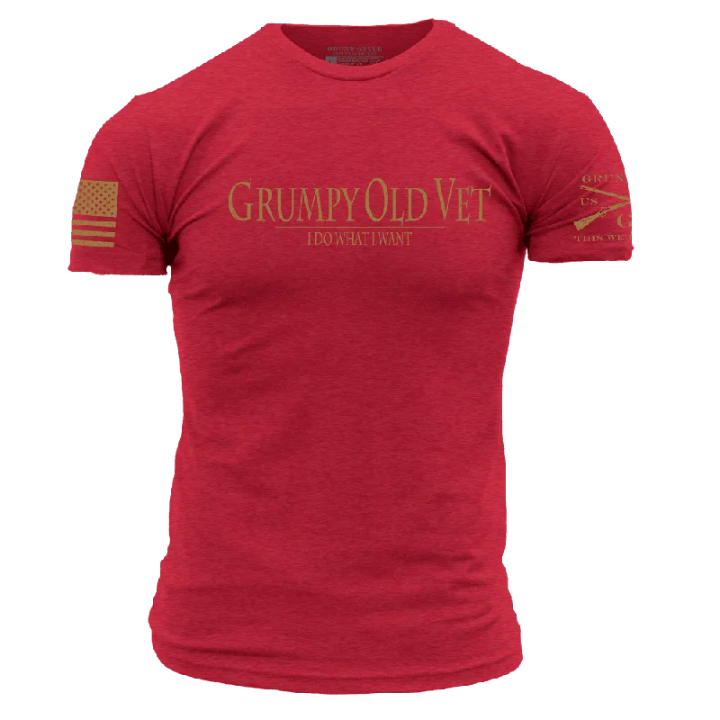 Grumpy Old Vet T-Shirt - Red