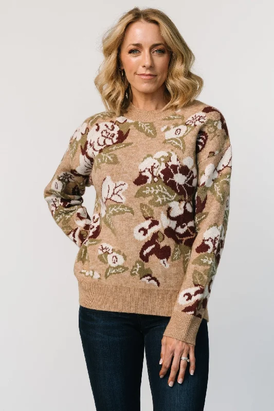 Munich Sweater | Taupe Multi