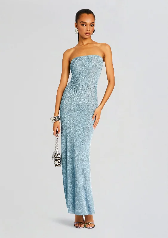 Narissa Metallic Knit Maxi Dress