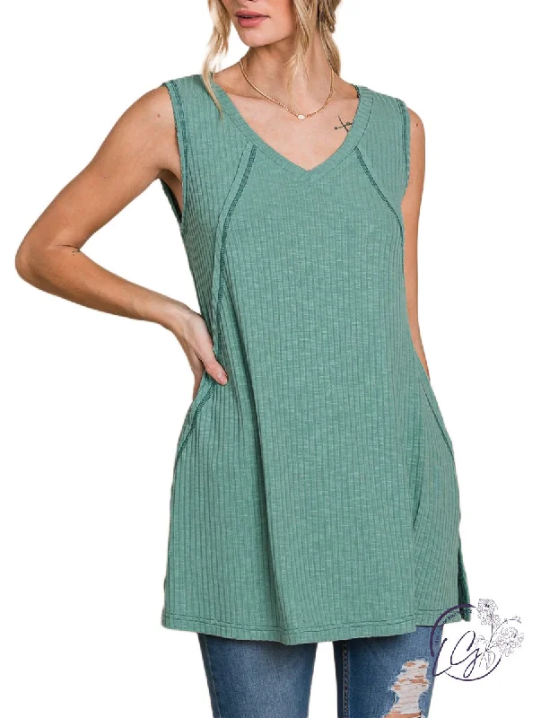 Sundance Ribbed Tunic Tank