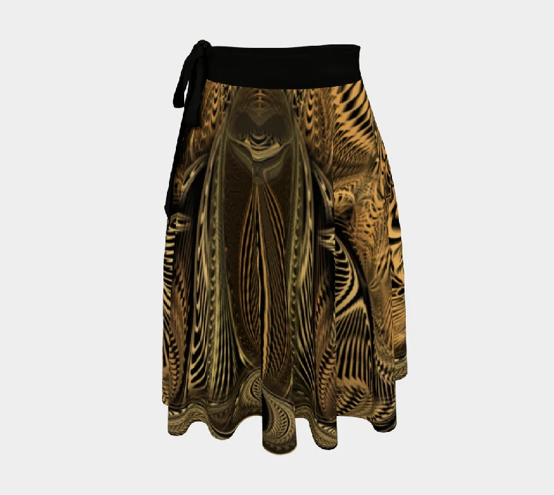 Down the Ribbit Hole Wrap Skirt