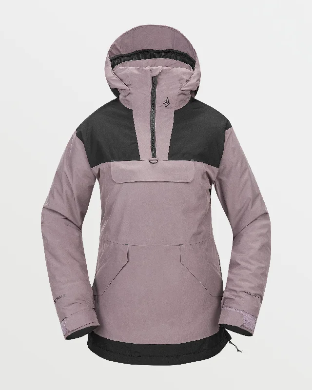 Womens Fern Insulated Gore Pullover - Dusty Lavender