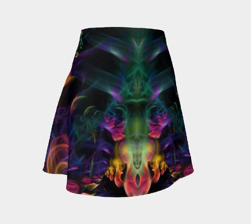 RAINBOW SMOKE FLARE SKIRT