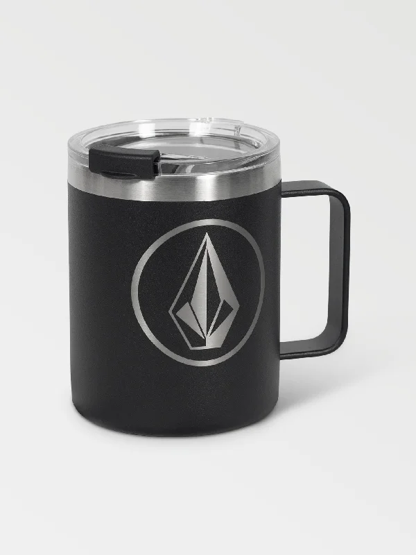 Shortie Camp Mug - Black White