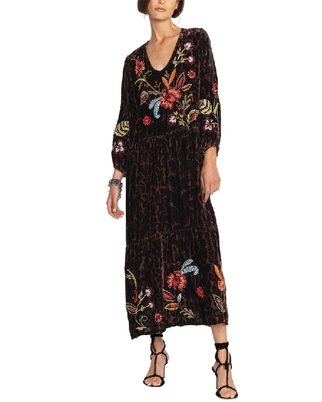 Empire Waist Women Dress to Accentuate the Bust and Conceal the Waist Empire Waist Women Dress to Accentuate the Bust and Conceal the Waist Johnny Was Isabella Velvet Tiered Silk-Blend Dress Empire Waist Women Dress to Accentuate the Bust and Conceal the Waist Empire Waist Women Dress to Accentuate the Bust and Conceal the Waist Johnny Was Isabella Velvet Tiered Silk-Blend Dress