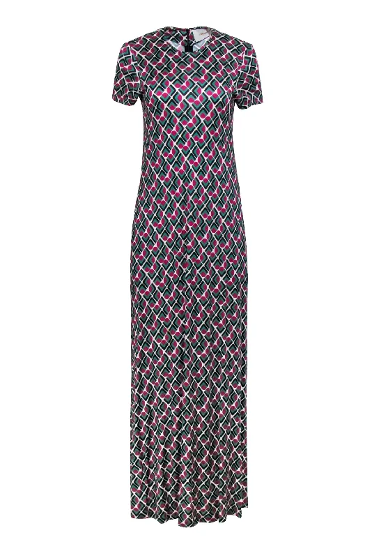 Pleated Women Dress with a Timeless and Elegant Texture Pleated Women Dress with a Timeless and Elegant Texture La DoubleJ - Green, Magenta, & Ivory Print Short Sleeve Dress Sz M Pleated Women Dress with a Timeless and Elegant Texture Pleated Women Dress with a Timeless and Elegant Texture La DoubleJ - Green, Magenta, & Ivory Print Short Sleeve Dress Sz M