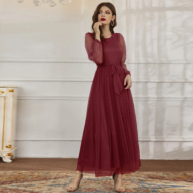 Mermaid - Style Women Dress with a Fitted Silhouette for Special Occasions Mermaid - Style Women Dress with a Fitted Silhouette for Special Occasions NiDELL Ty-465 European and American Women's Clothing . Autumn and Winter New Cross-Border Fashion Casual round Neck Stitching Mesh Dress Mermaid - Style Women Dress with a Fitted Silhouette for Special Occasions Mermaid - Style Women Dress with a Fitted Silhouette for Special Occasions NiDELL Ty-465 European and American Women's Clothing . Autumn and Winter New Cross-Border Fashion Casual round Neck Stitching Mesh Dress