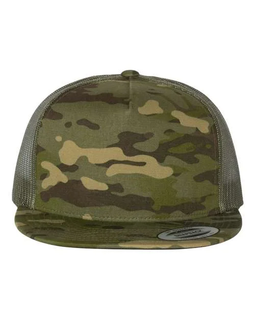 6006 - 5 Panel Trucker, Multicam Tropic