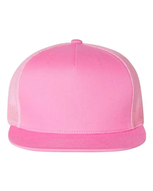 6006 - 5 Panel Trucker, Pink