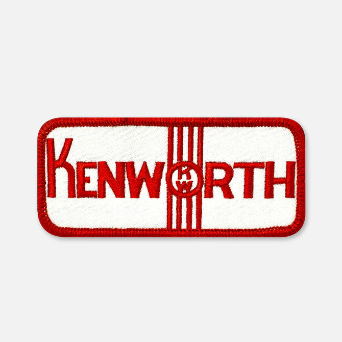 Kenworth Patch, White & Red