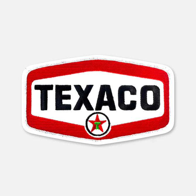 Texaco Patch, White & Red