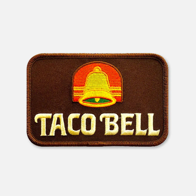 Vintage Taco Bell Patch, Brown